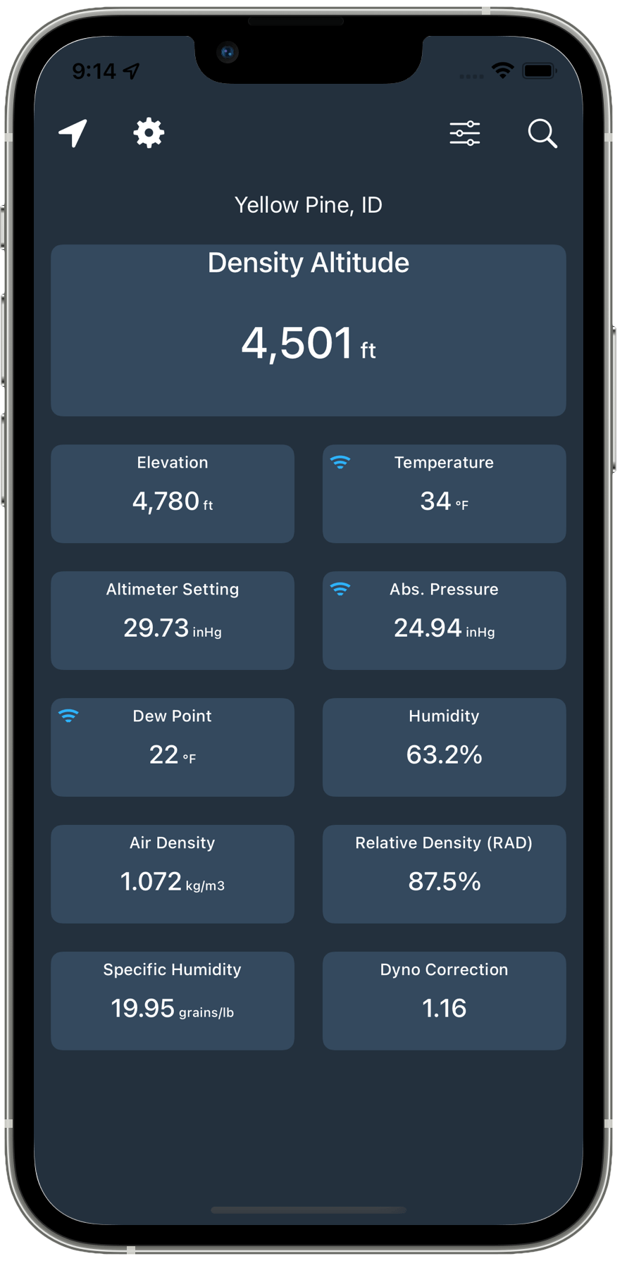 Density Altitude+ iPhone